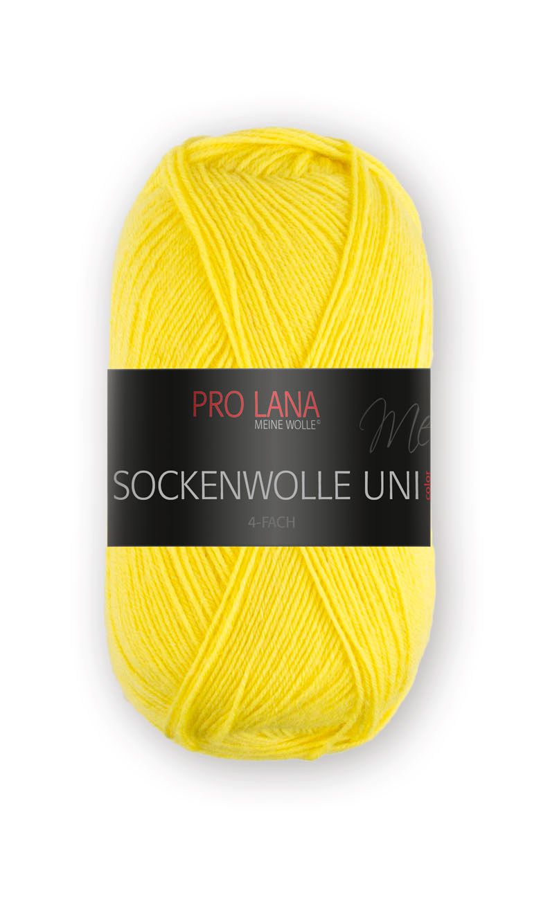 Pro Lana Sockenwolle Uni 100g - Gelb 420