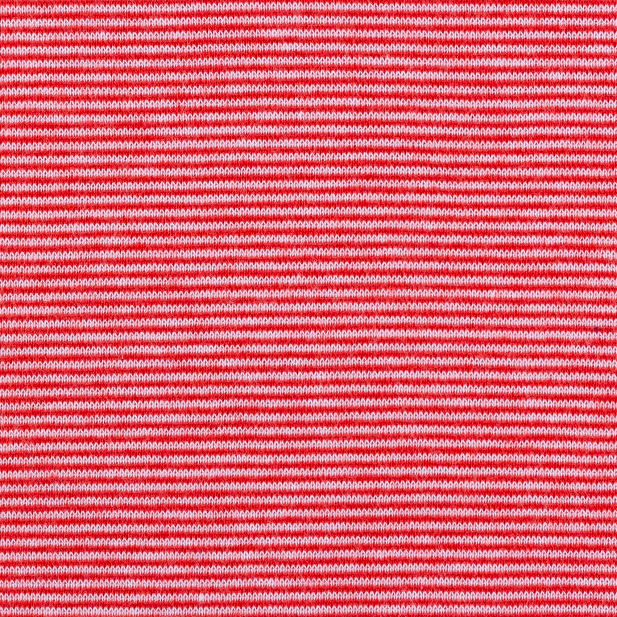 Ringelbündchen "Stella" - Rot / Weiß
