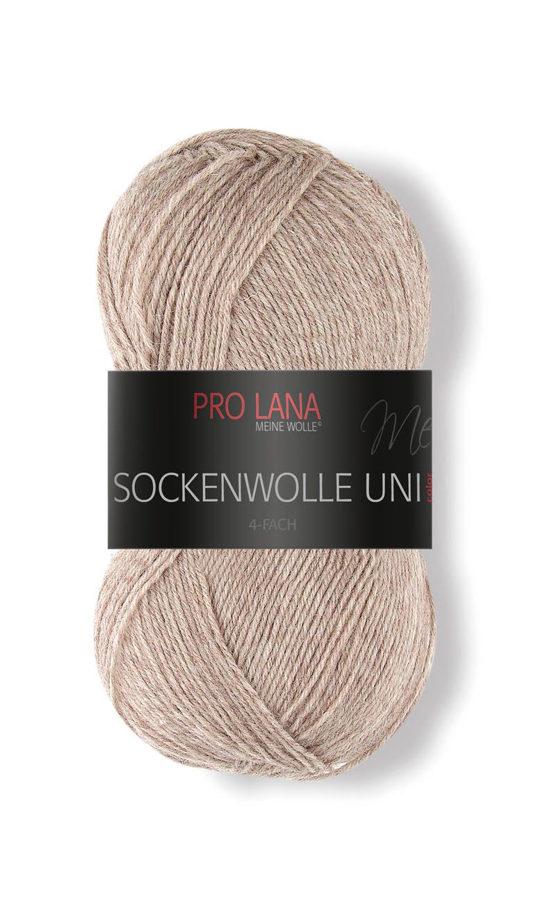Pro Lana Sockenwolle Uni 100g - Beige 410
