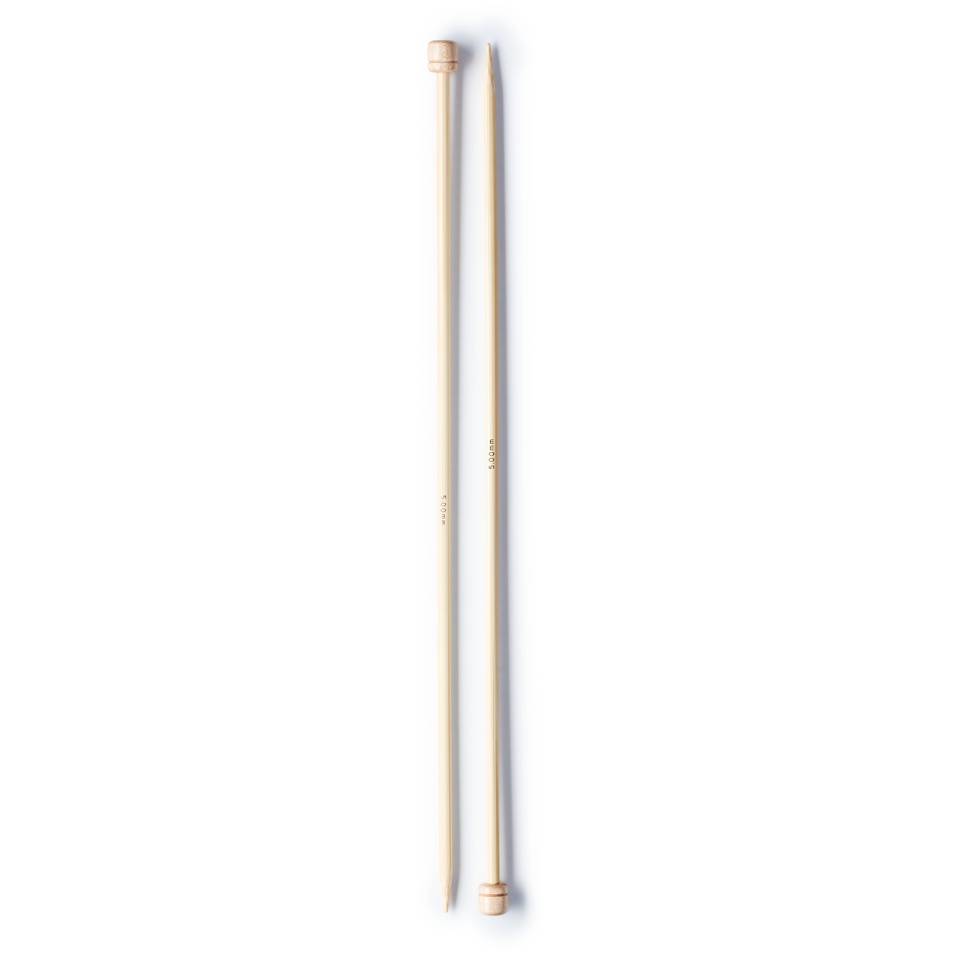 Prym Stricknadeln Bambus 33cm, 5,00mm