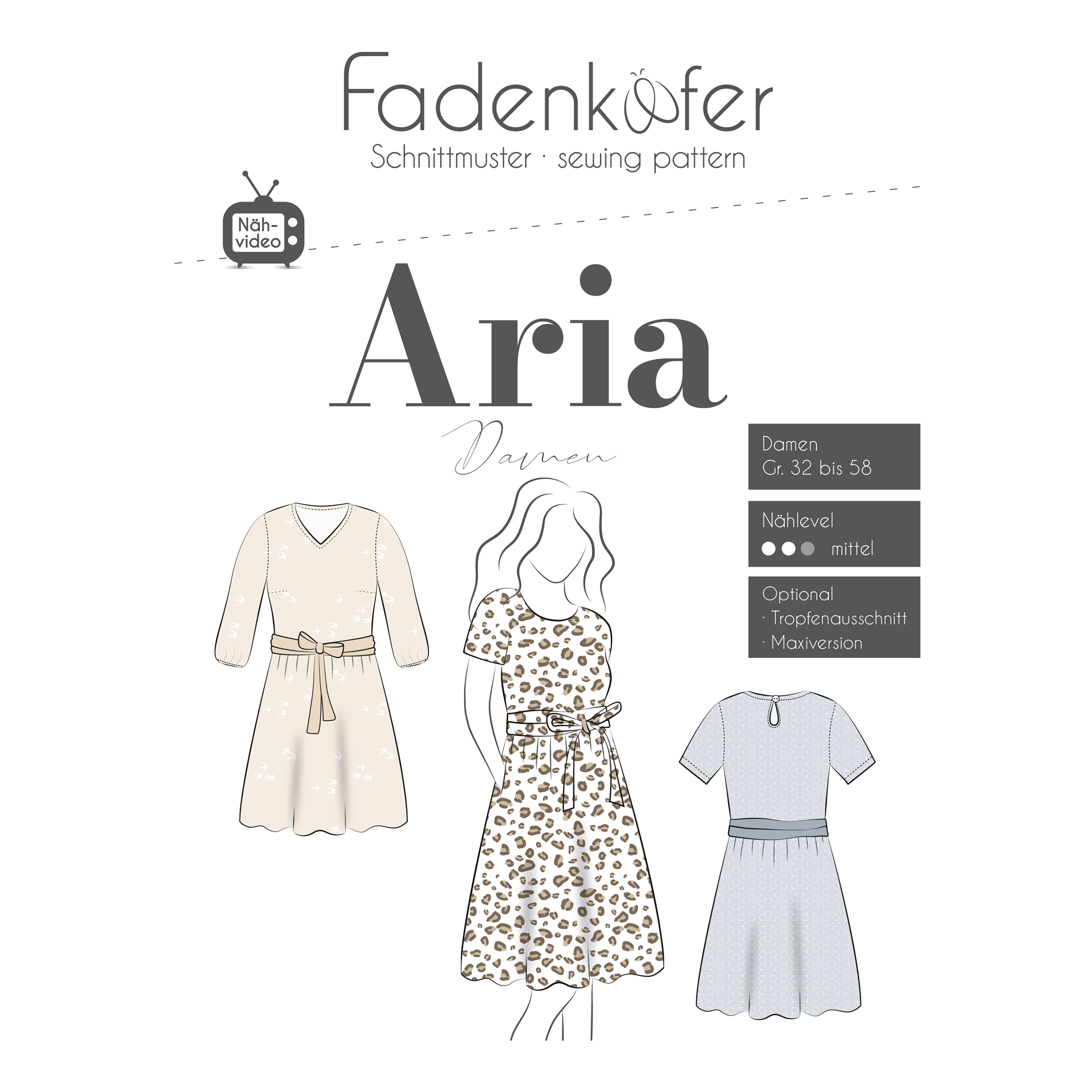 Papierschnittmuster Fadenkäfer® - Aria Damen