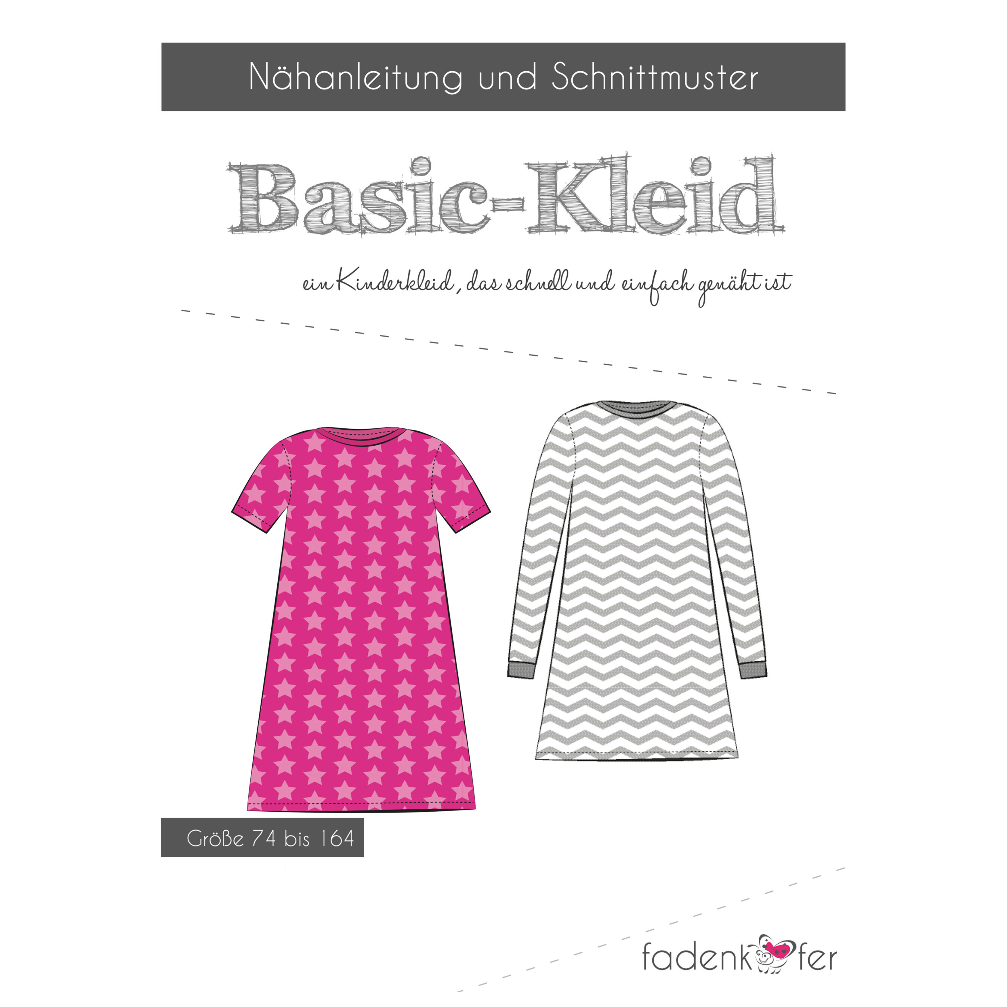 Papierschnittmuster Fadenkäfer® - Basickleid Kinder