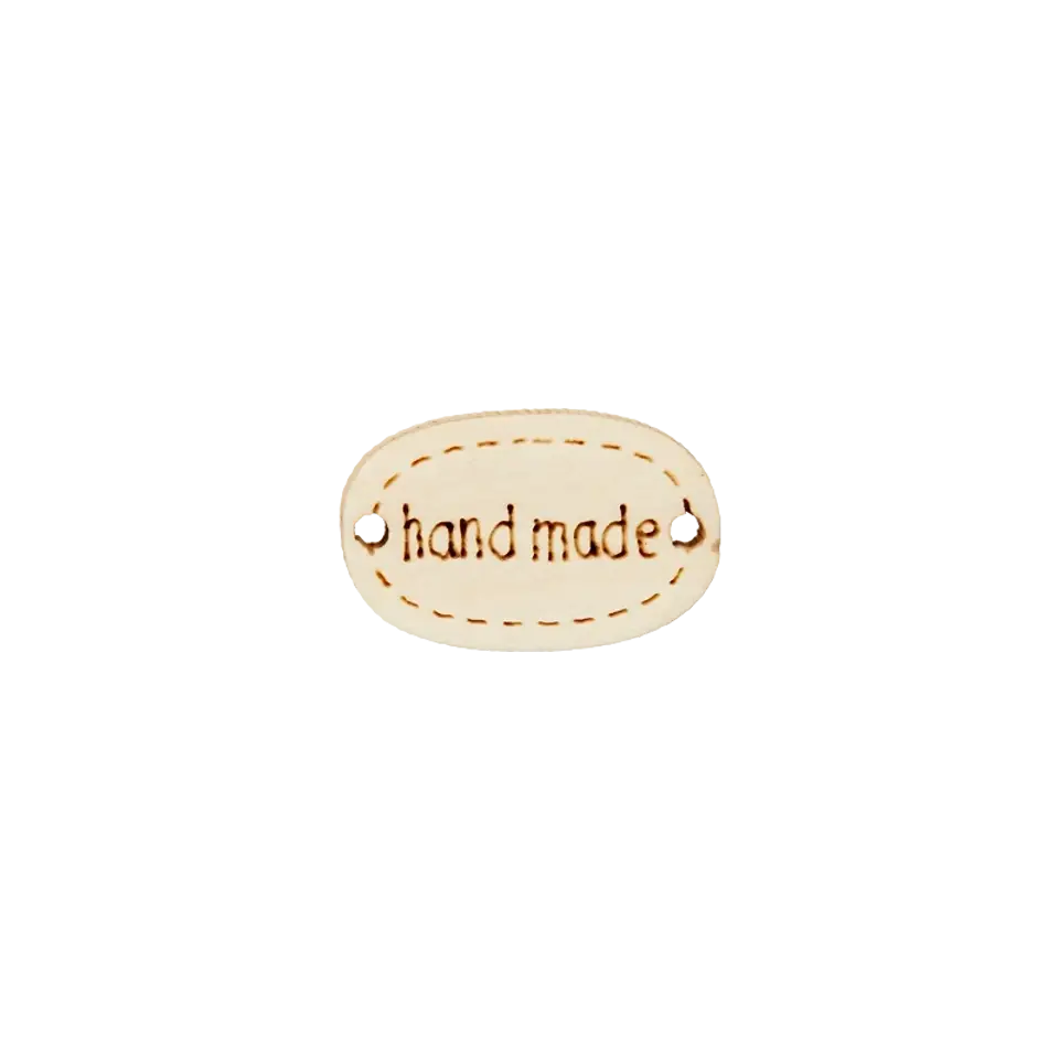 Zierteil "Handmade" aus Holz 20mm breit
