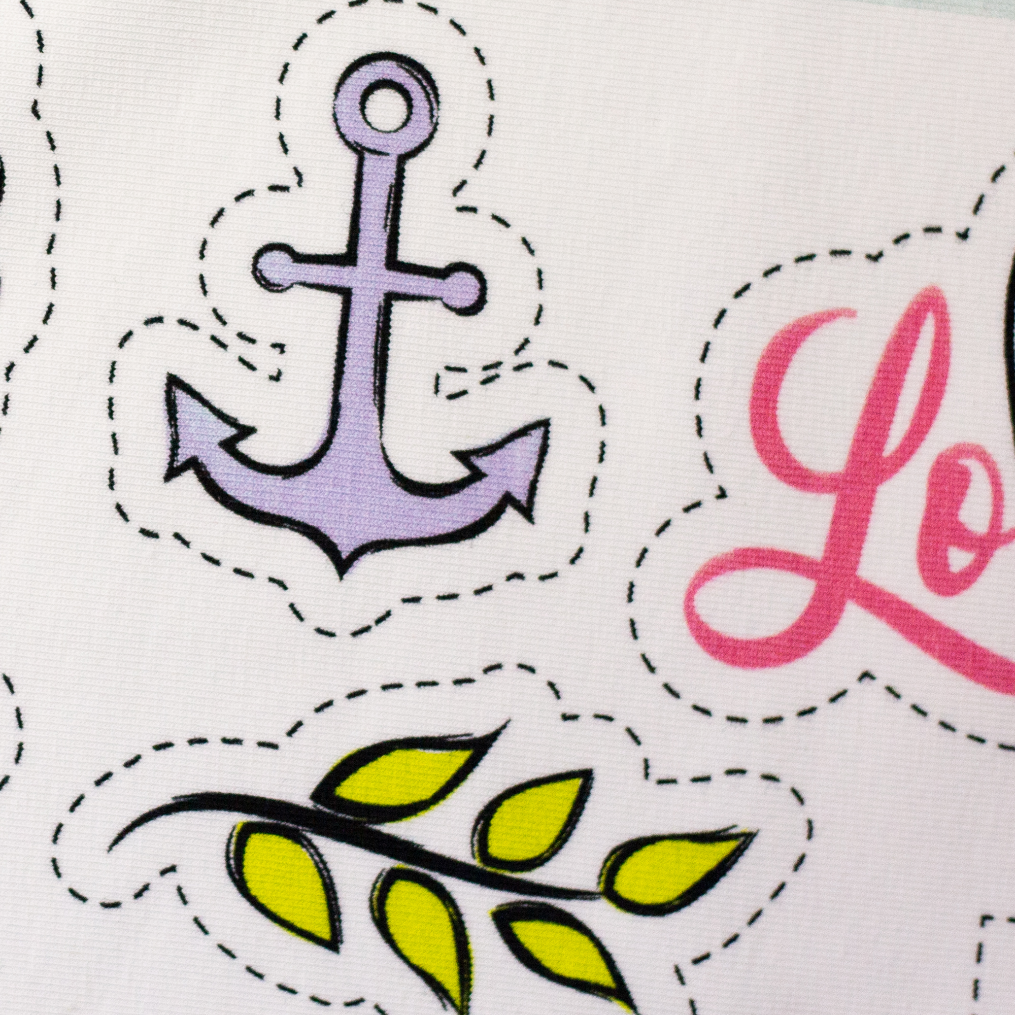 Jersey Stoffpanel "Happy Love and Peace" von Swafing & lyckligdesign Jersey Stoffpanel "Happy Love and Peace" von Swafing & lyckligdesign
