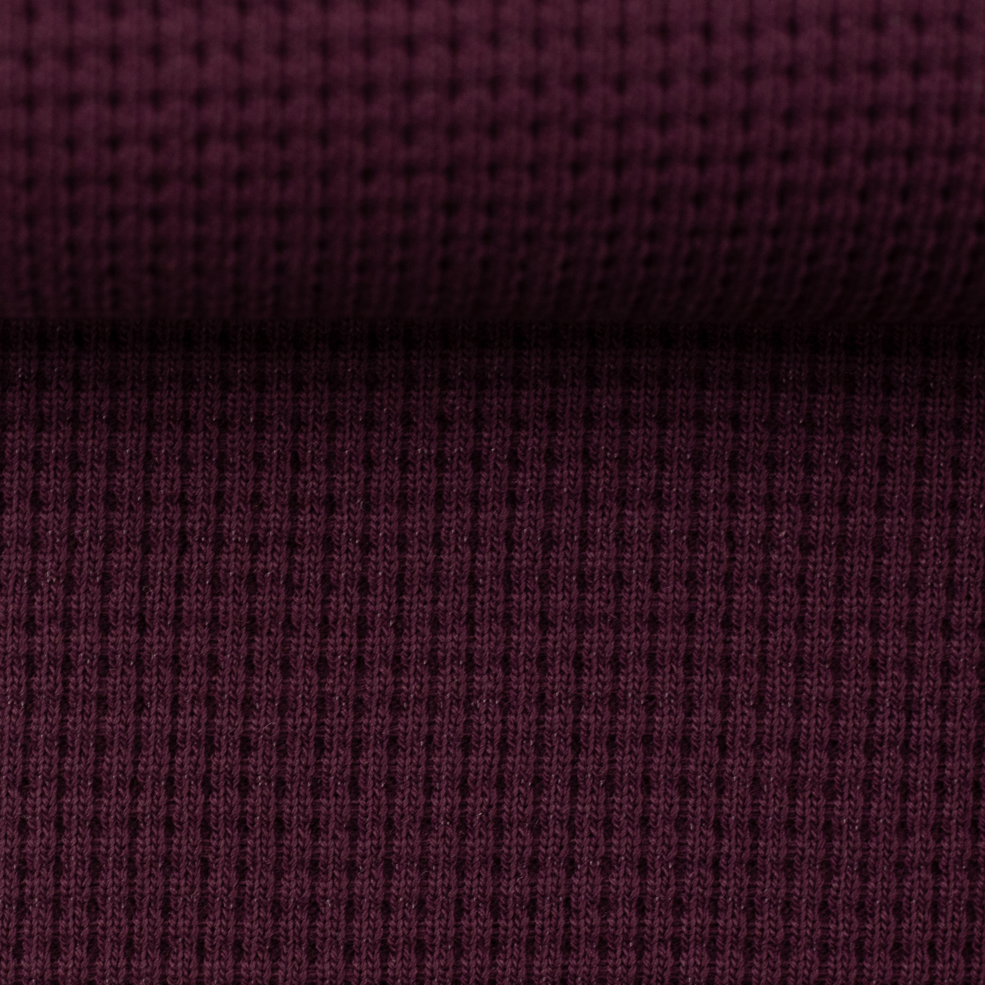 Waffelstrickstoff "Oslo" - Bordeaux 938