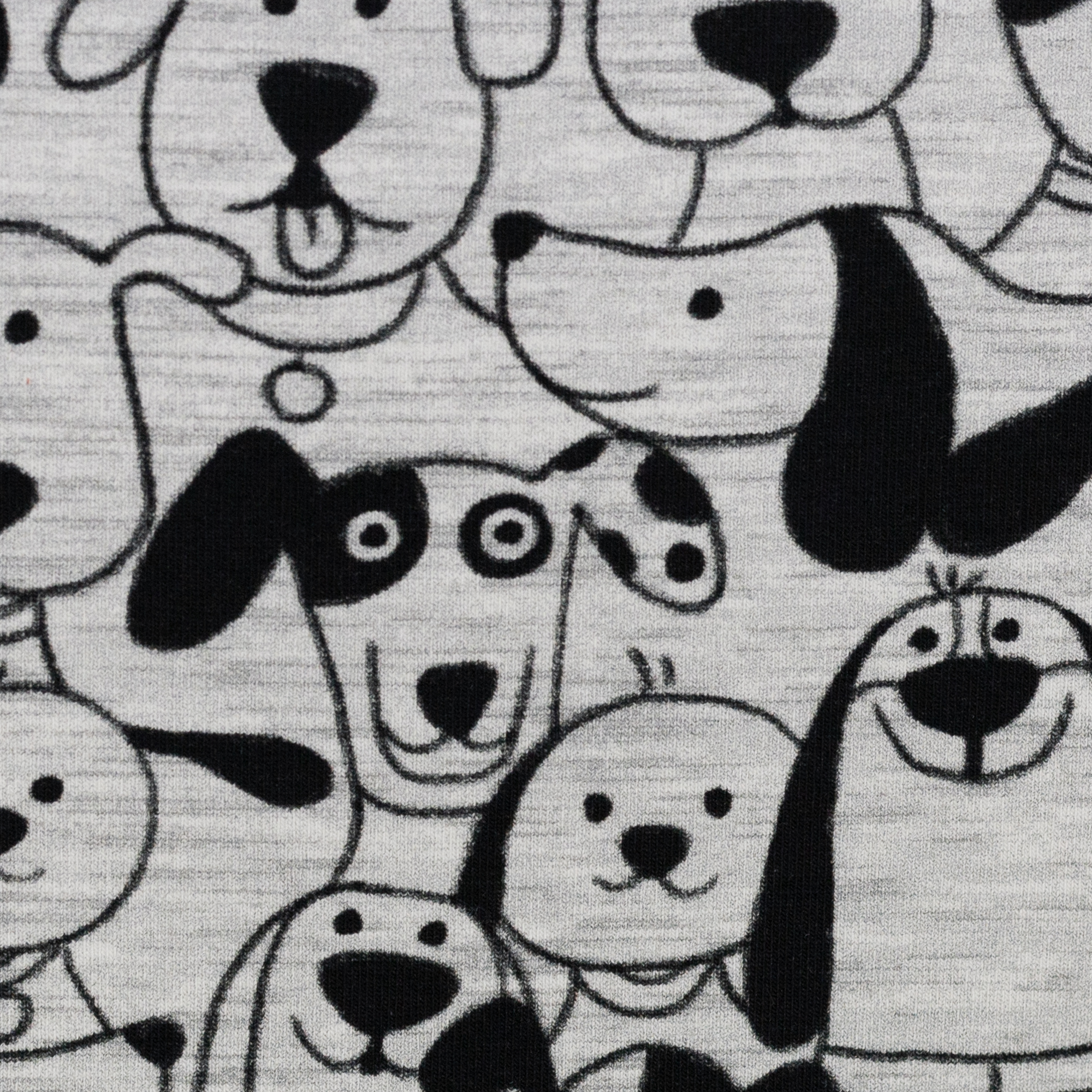 Jersey "Funny Dogs" Swafing - Hunde Grau