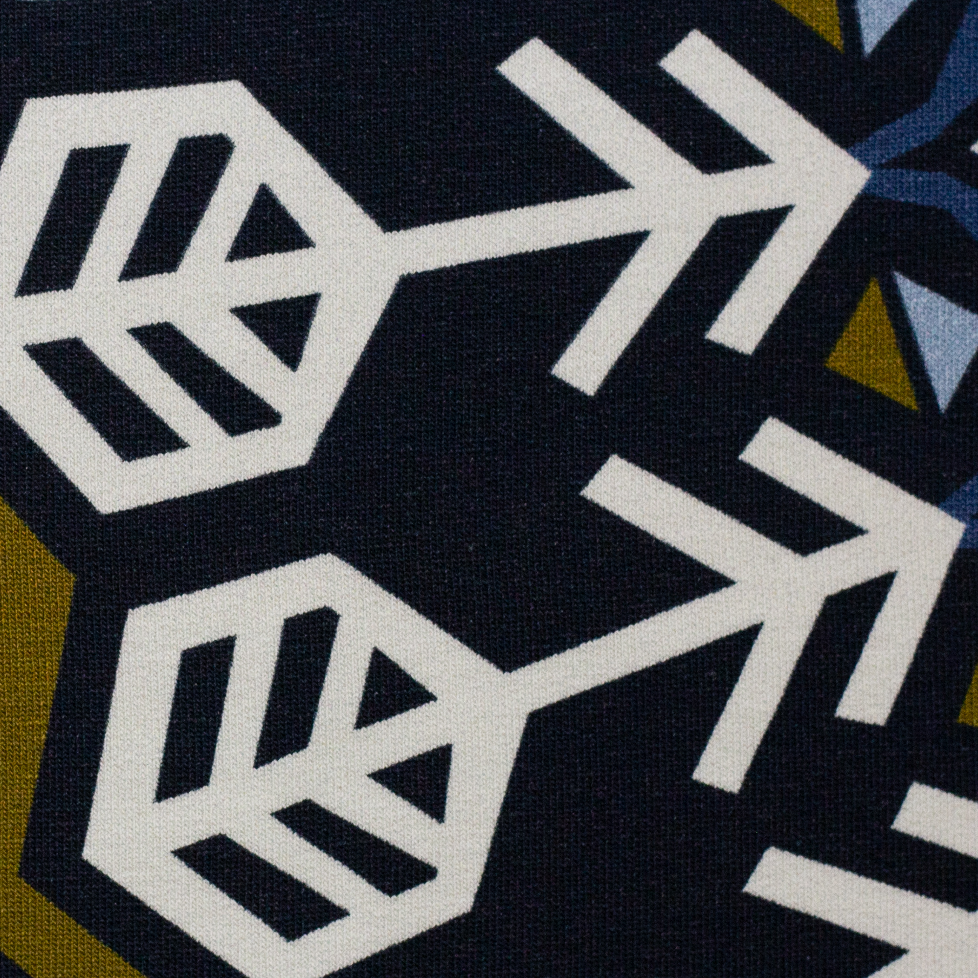 Stoffpanel "Icelandig Sweater" by Käselotti Dunkelblau