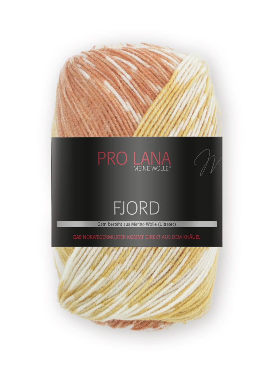 Pro Lana Fjord 100g - Orange / Gelb / Weiß 82