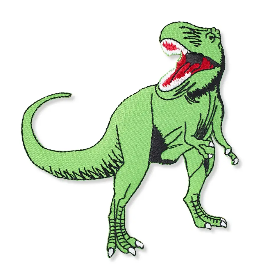 Applikation Dino T-Rex Grün Groß