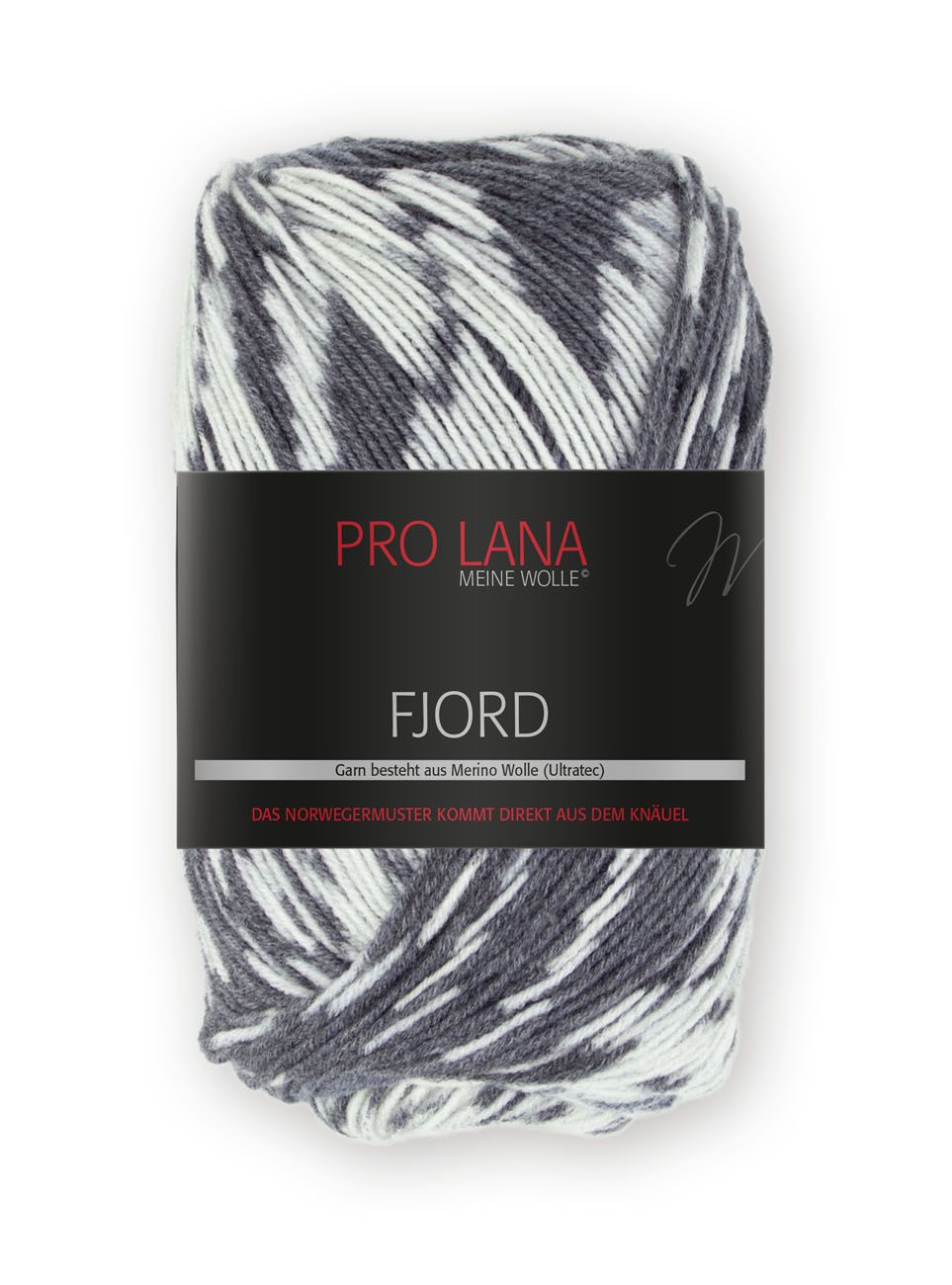 Pro Lana Fjord 100g - Grau / Weiß 90