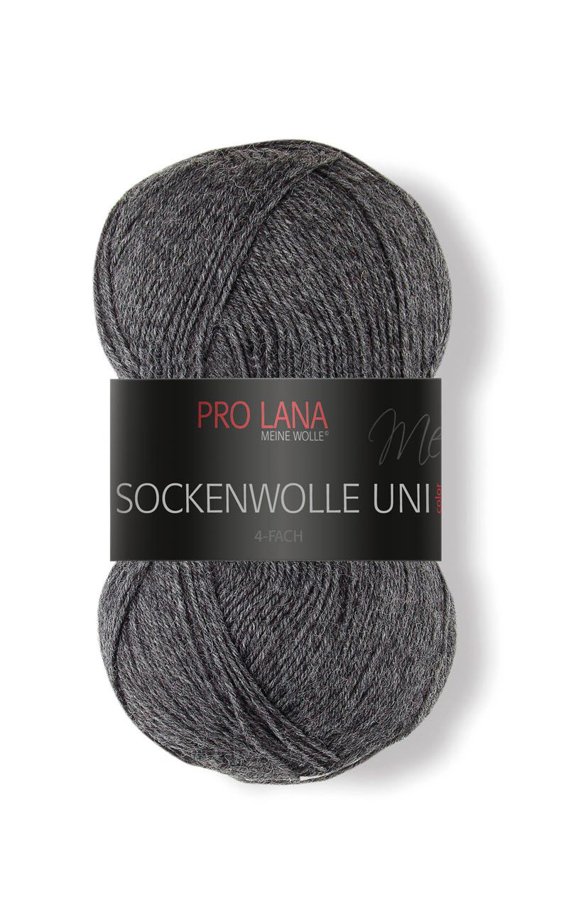 Pro Lana Sockenwolle Uni 100g - Flanell 404