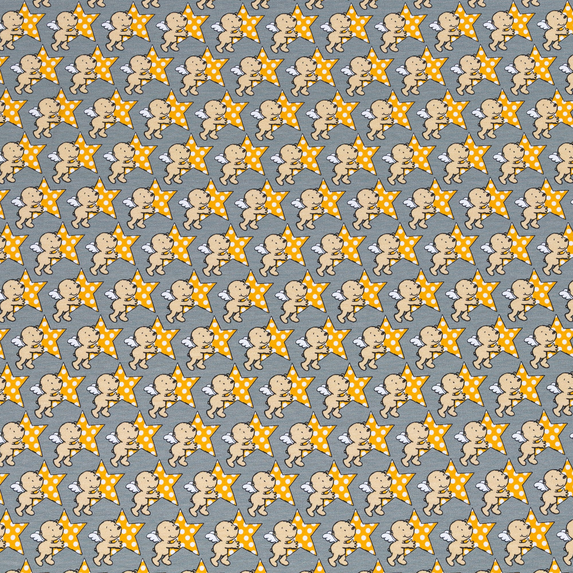 Jersey "Heavenly Friends" by Steinbeck - Engelchen Grau Jersey "Heavenly Friends" by Steinbeck - Engelchen Grau
