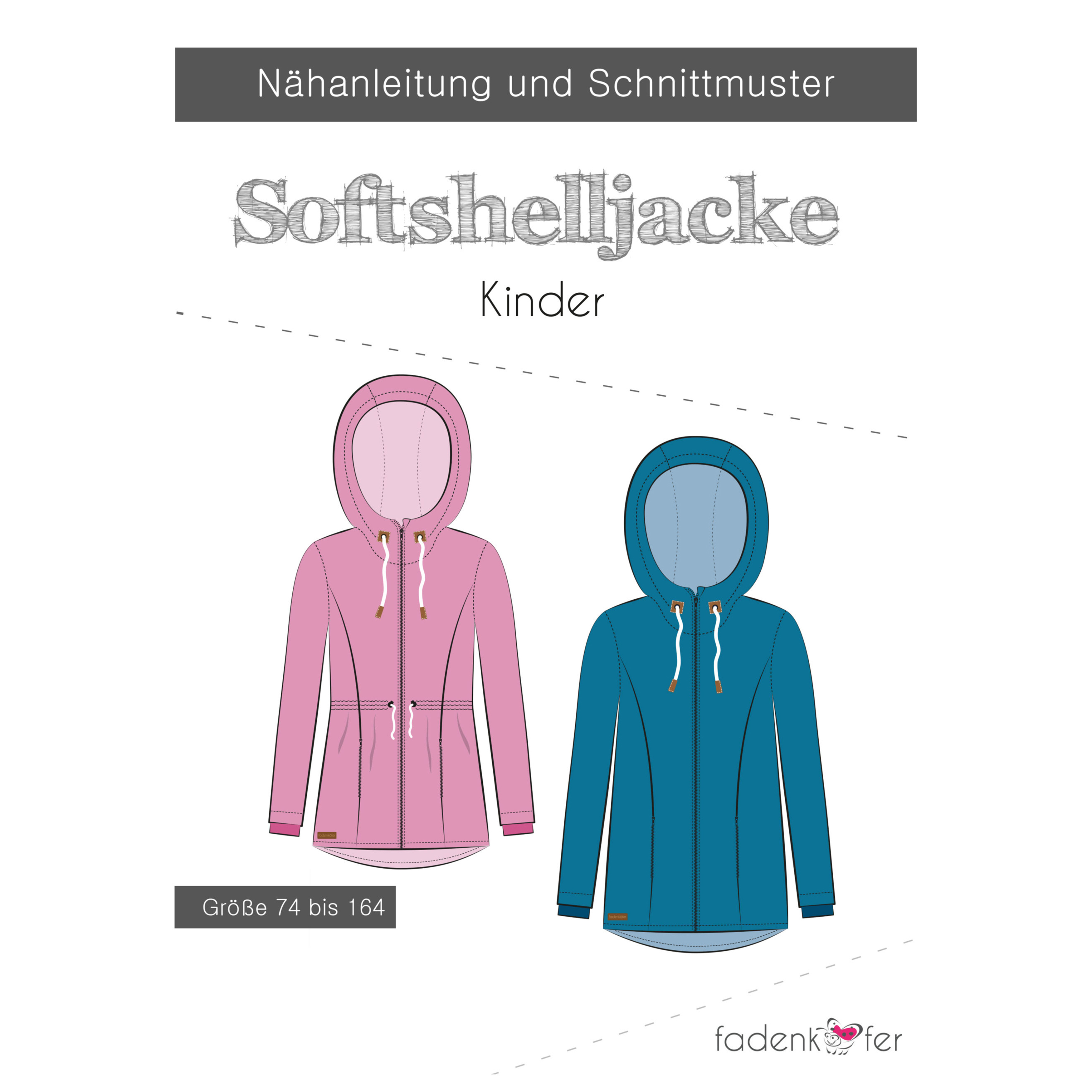 Papierschnittmuster Fadenkäfer® - Softshell Jacke Kinder