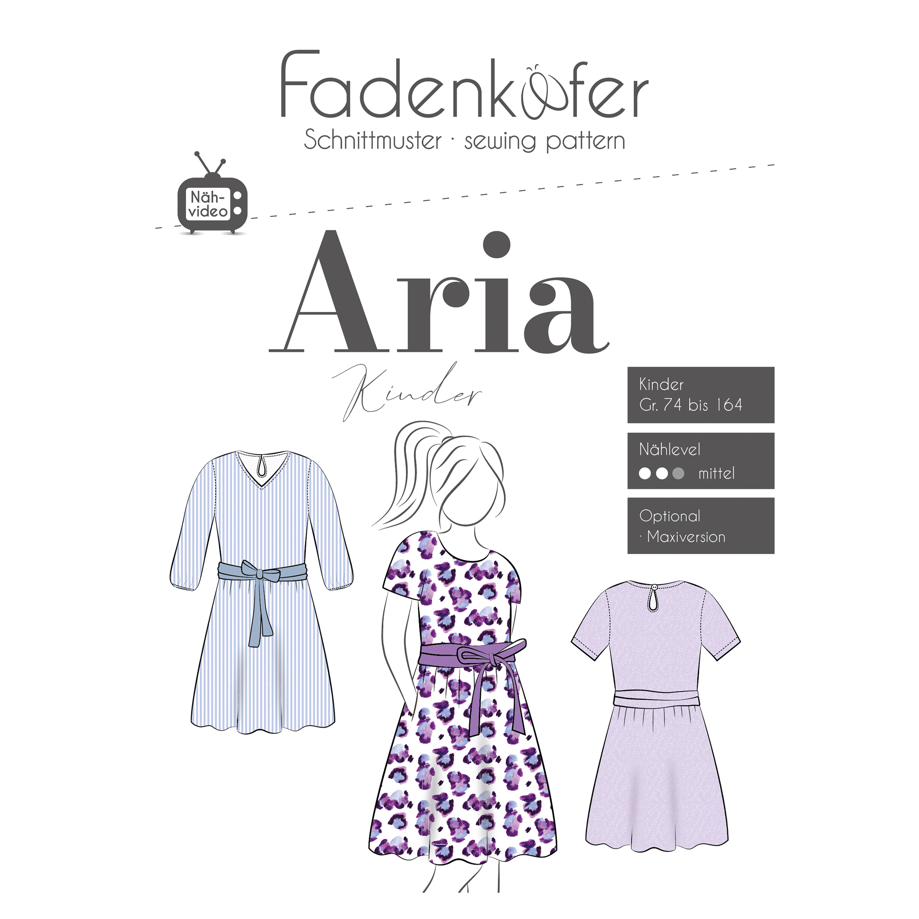 Papierschnittmuster Fadenkäfer® - Aria Kinder