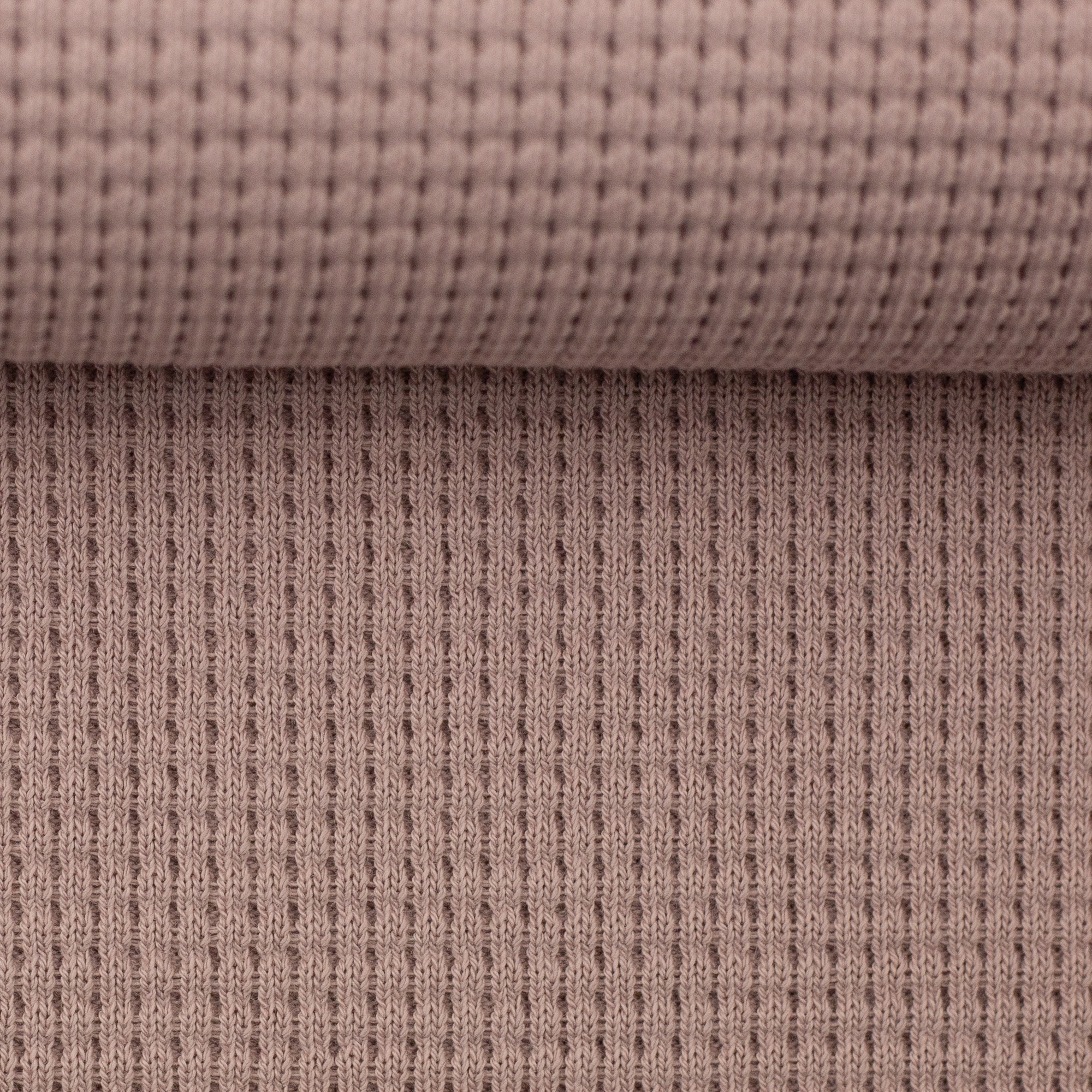 Waffelstrickstoff "Oslo" - Altrosa 435